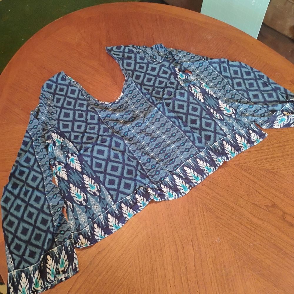 (0949) Aeropostale Blue Women's Top - Size: Medium